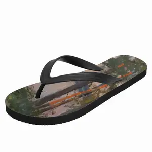 Men Pine Trees Evening Flip Flop Slippers