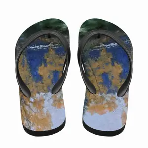 Men Autumn On The Msta River Flip Flop Slippers