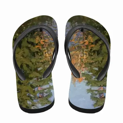 Men Golden Autumn Msta River Flip Flop Slippers