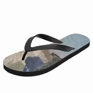 Men Snow Is Melting Flip Flop Slippers