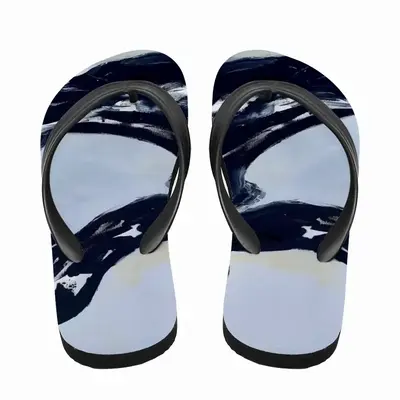 Men Wildness In Bw Flip Flop Slippers