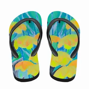 Men Sun In Tulips Flip Flop Slippers