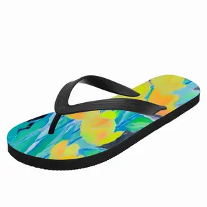 Men Sun In Tulips Flip Flop Slippers