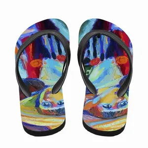 Men Boy In Clown Costume Flip Flop Slippers