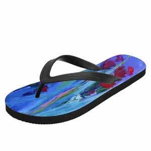 Men Flower Bed Flip Flop Slippers