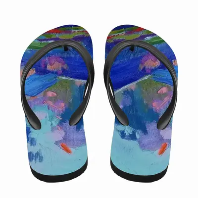 Men Morning In The Village Flip Flop Slippers