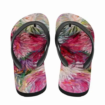 Men Fall Flowers Bouquet Flip Flop Slippers