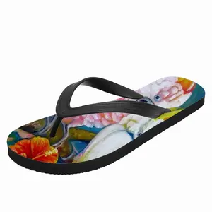 Men In Love Cockatoo Parrots Flip Flop Slippers