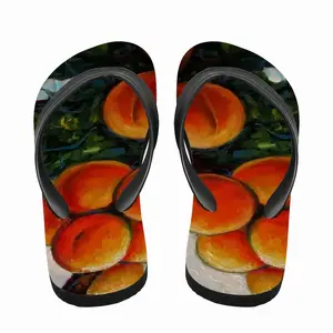 Men Apricots In The Garden Flip Flop Slippers