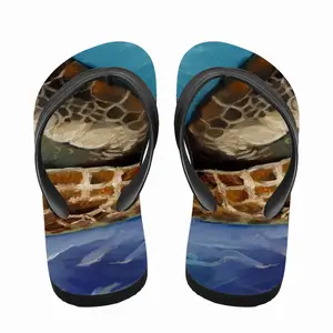 Men Caribbean Turtle Flip Flop Slippers