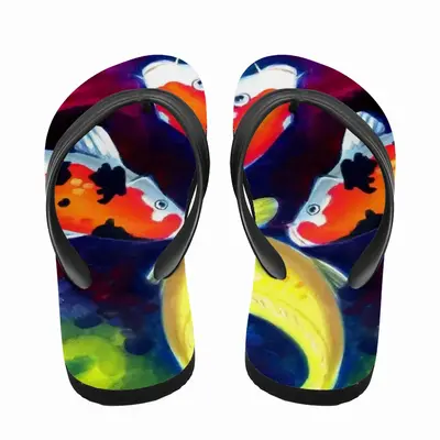 Men Koi Fish In The Pond Flip Flop Slippers