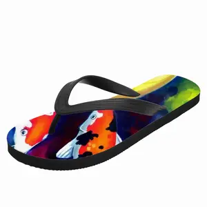 Men Koi Fish In The Pond Flip Flop Slippers