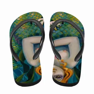 Men Mermaid Love Flip Flop Slippers