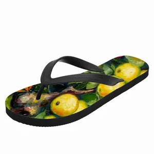 Men Butterfly Teasing Apple Tree Flip Flop Slippers