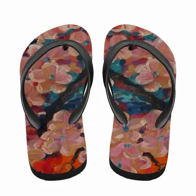 Men Apple Tree Blossom Flip Flop Slippers