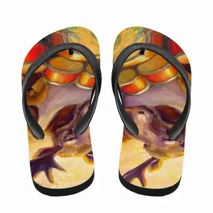 Men Musical Moose Flip Flop Slippers