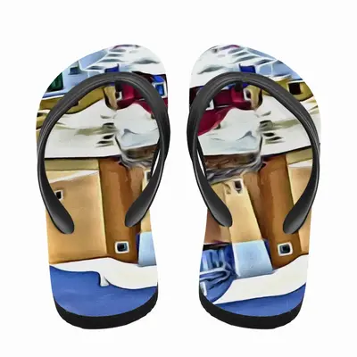 Men Santorini Oia Maisonette Flip Flop Slippers