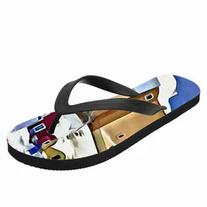 Men Santorini Oia Maisonette Flip Flop Slippers