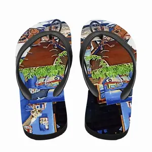 Men Santorini Shop In Oia Flip Flop Slippers