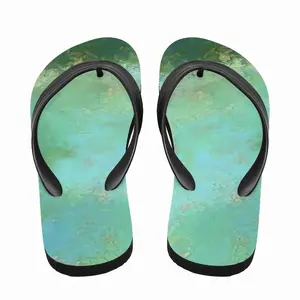 Men Green Clouds Flip Flop Slippers