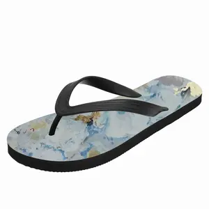 Men Peonies In The Stars Flip Flop Slippers