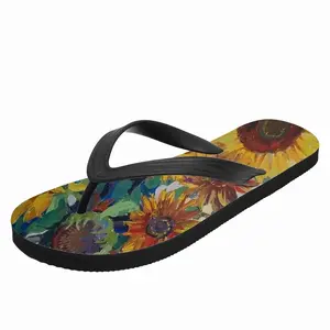 Men The Sunflowers Flip Flop Slippers