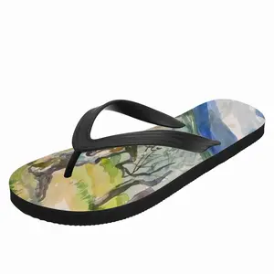 Men Olive Trees Flip Flop Slippers