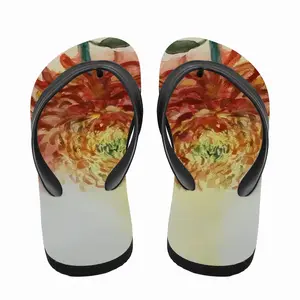 Men Autumn Flower Flip Flop Slippers