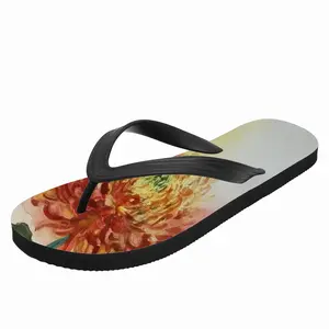 Men Autumn Flower Flip Flop Slippers