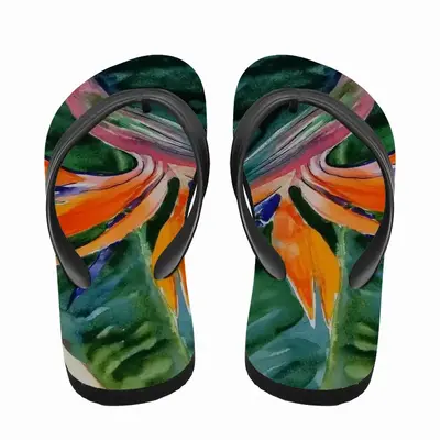 Men Strelitzia Plant Flip Flop Slippers