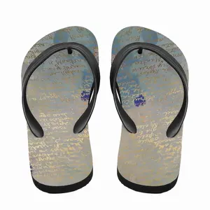 Men “Heart Of Perfect Wisdom Sutra” Flip Flop Slippers