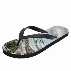 Men Wind And Waves Flip Flop Slippers