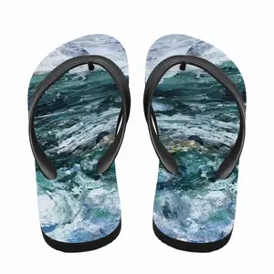 Men Sea Swirl Flip Flop Slippers