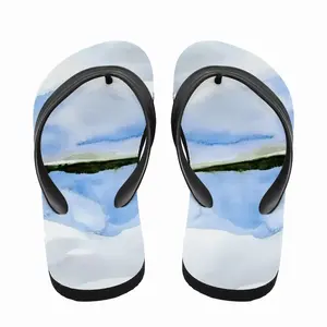 Men Mountain Mirror Flip Flop Slippers