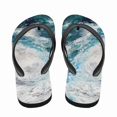 Men Liquid Language Flip Flop Slippers