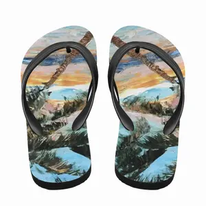 Men Paradise Palms Flip Flop Slippers