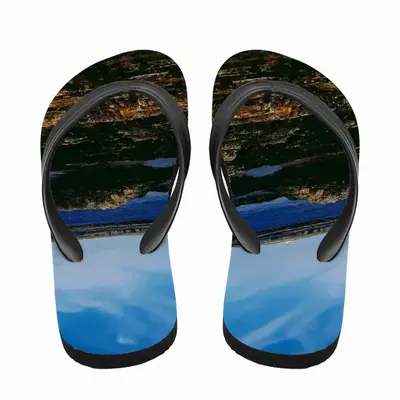 Men Coastal View Fom Staxigoe Flip Flop Slippers