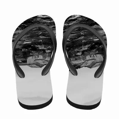 Men Black & White Westerdale Mill Flip Flop Slippers