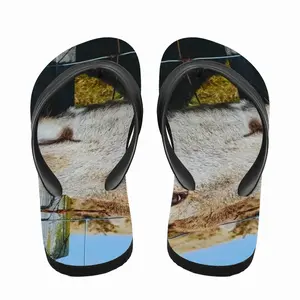 Men A Friendly Wild Red Dead Flip Flop Slippers