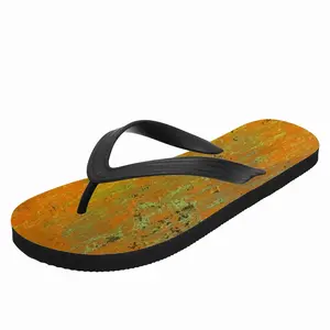 Men Orange Peel Flip Flop Slippers