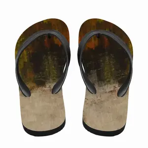 Men Mardi Gras Behind The Mask Flip Flop Slippers