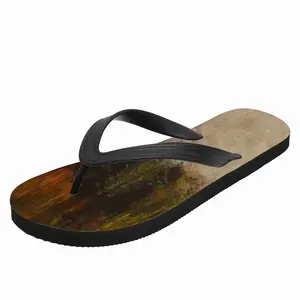 Men Mardi Gras Behind The Mask Flip Flop Slippers