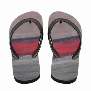 Men Red Divide Flip Flop Slippers