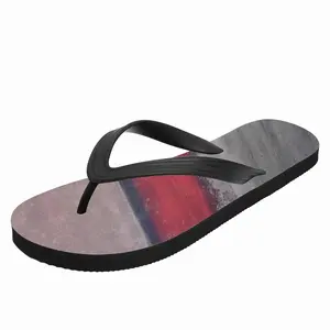 Men Red Divide Flip Flop Slippers