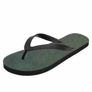 Men Weathered Teal Flip Flop Slippers