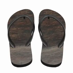 Men Rustic Wood Flip Flop Slippers