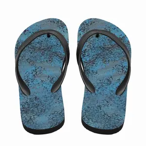 Men Design In Blue Flip Flop Slippers