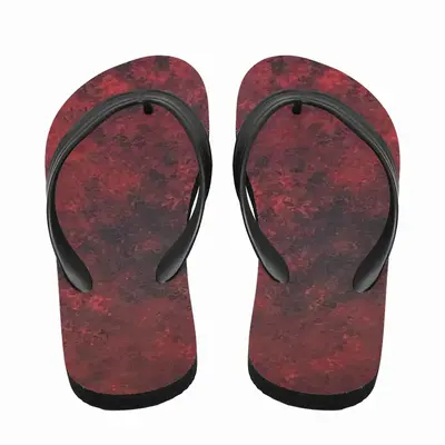 Men Burst Of Red Flip Flop Slippers