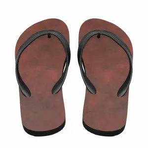 Men Burnt Red Clouds Flip Flop Slippers