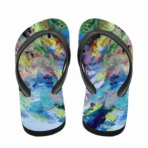 Men Mad Meadow Abstract Flip Flop Slippers